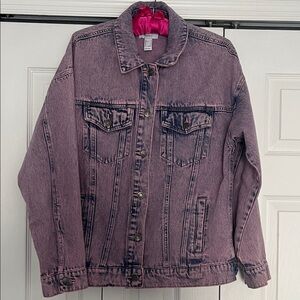 Forever 21 Pink Washed Jean Jacket